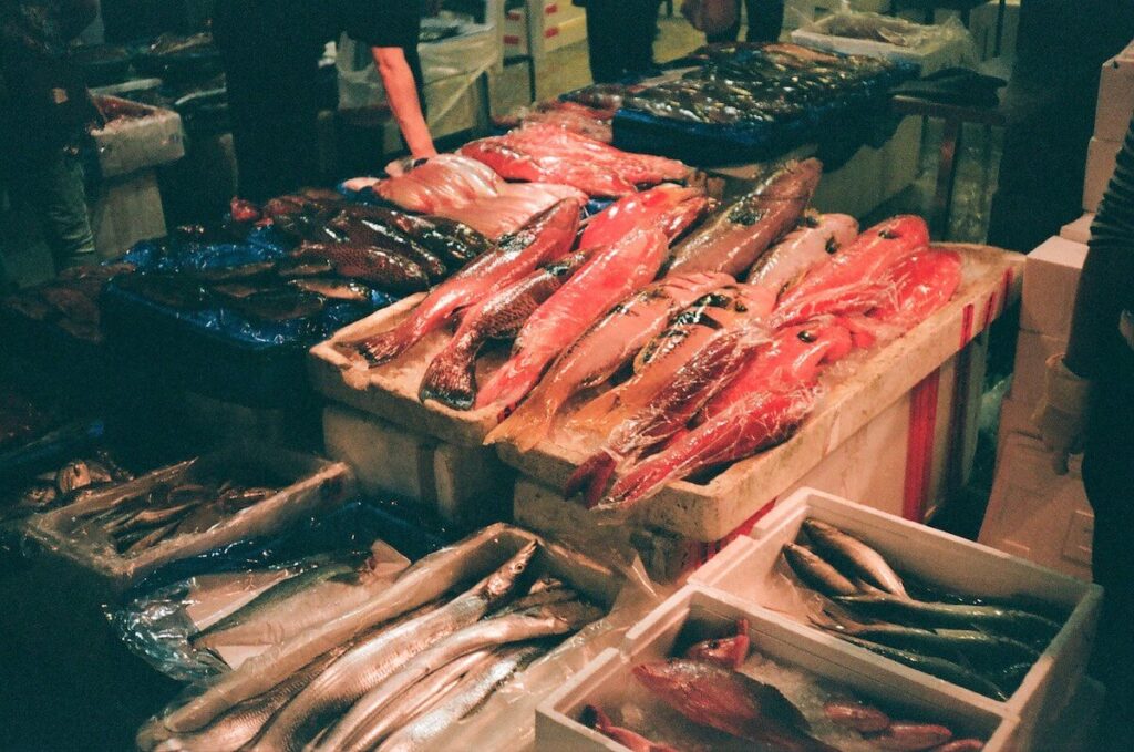 Fish at the Kanziding Fish Market in Keelung